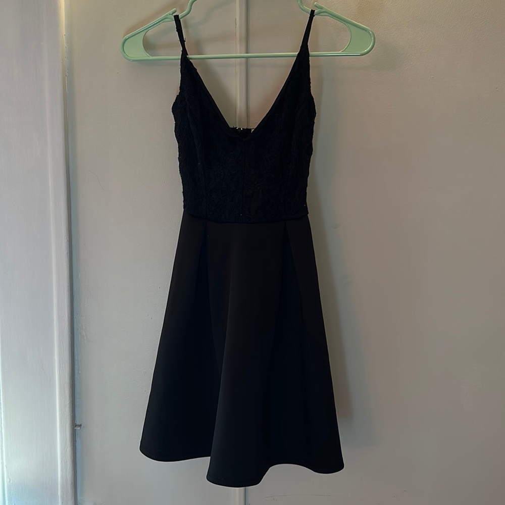 black short dress